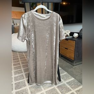 Crushed Velvet Tshirt Dress